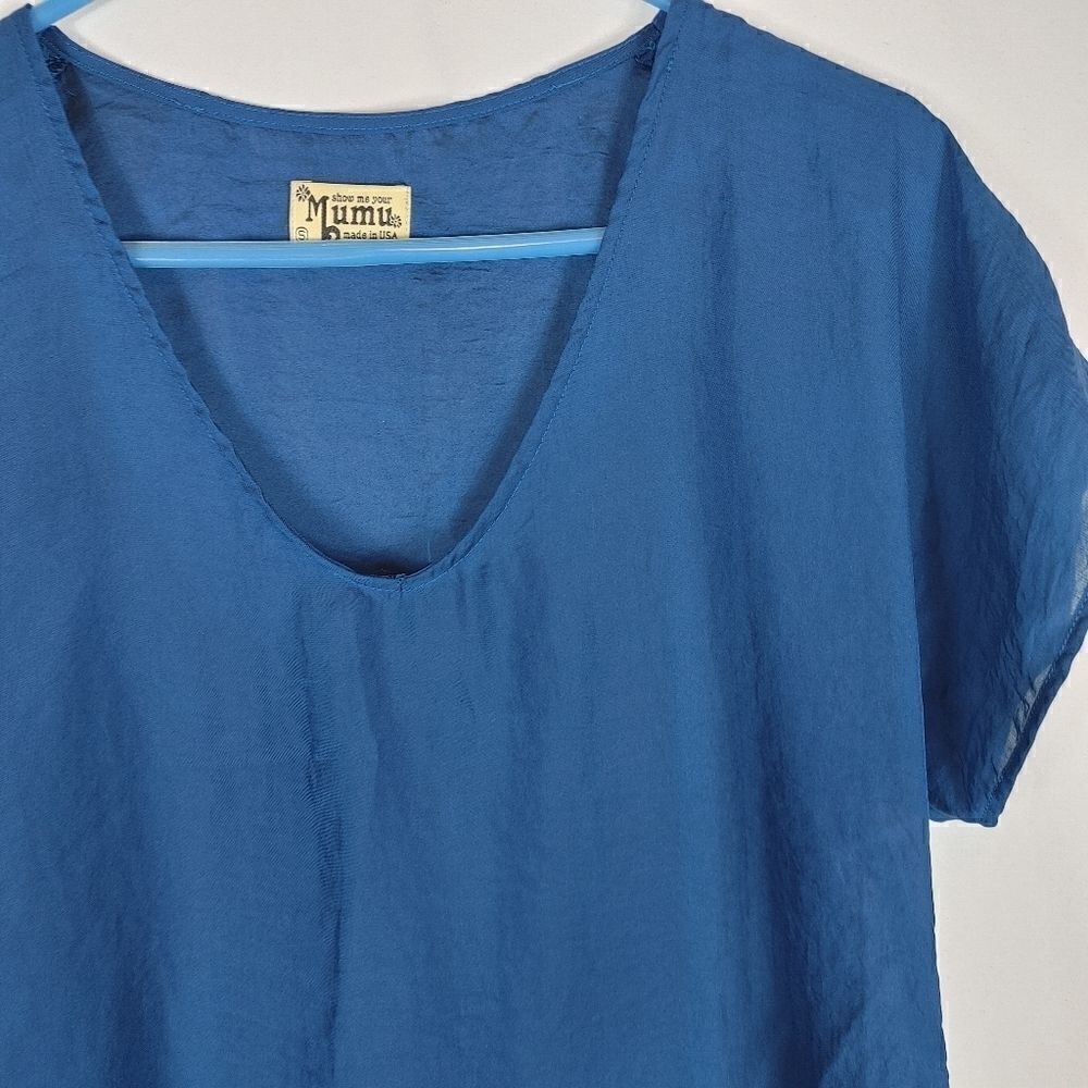 Show Me Your Mumu Women's Blue Blouse Size Small.